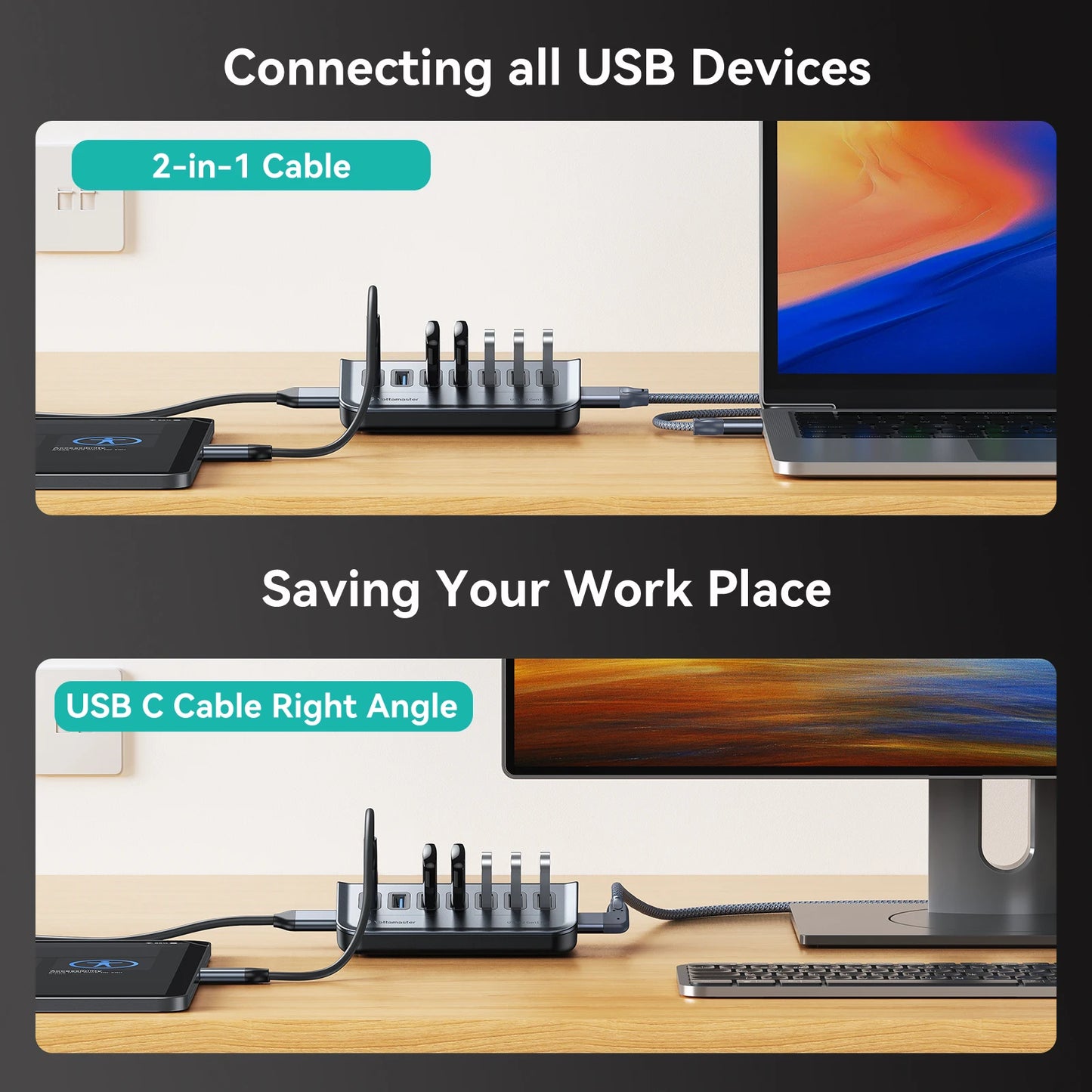 Yottamaster USB-C 3.2 Hub 7 Port