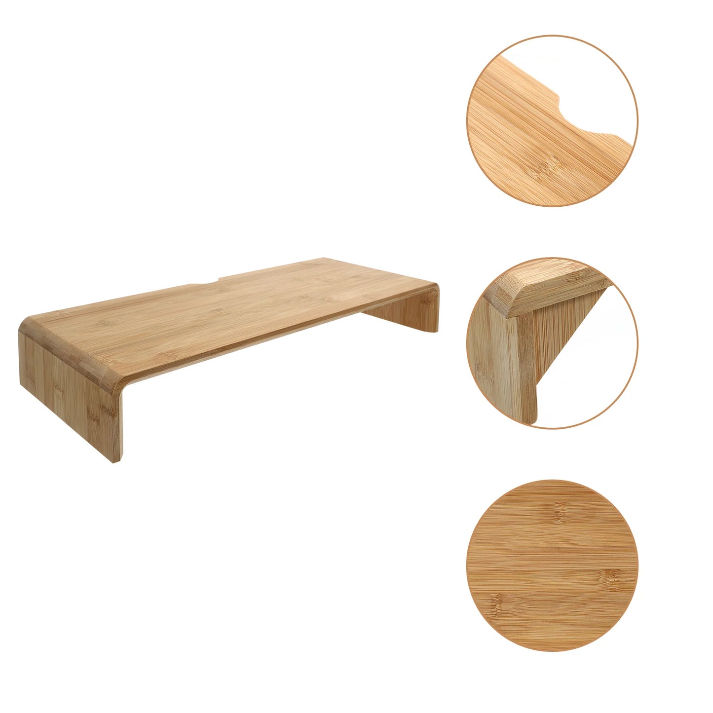 Premium Bamboo Monitor Stand