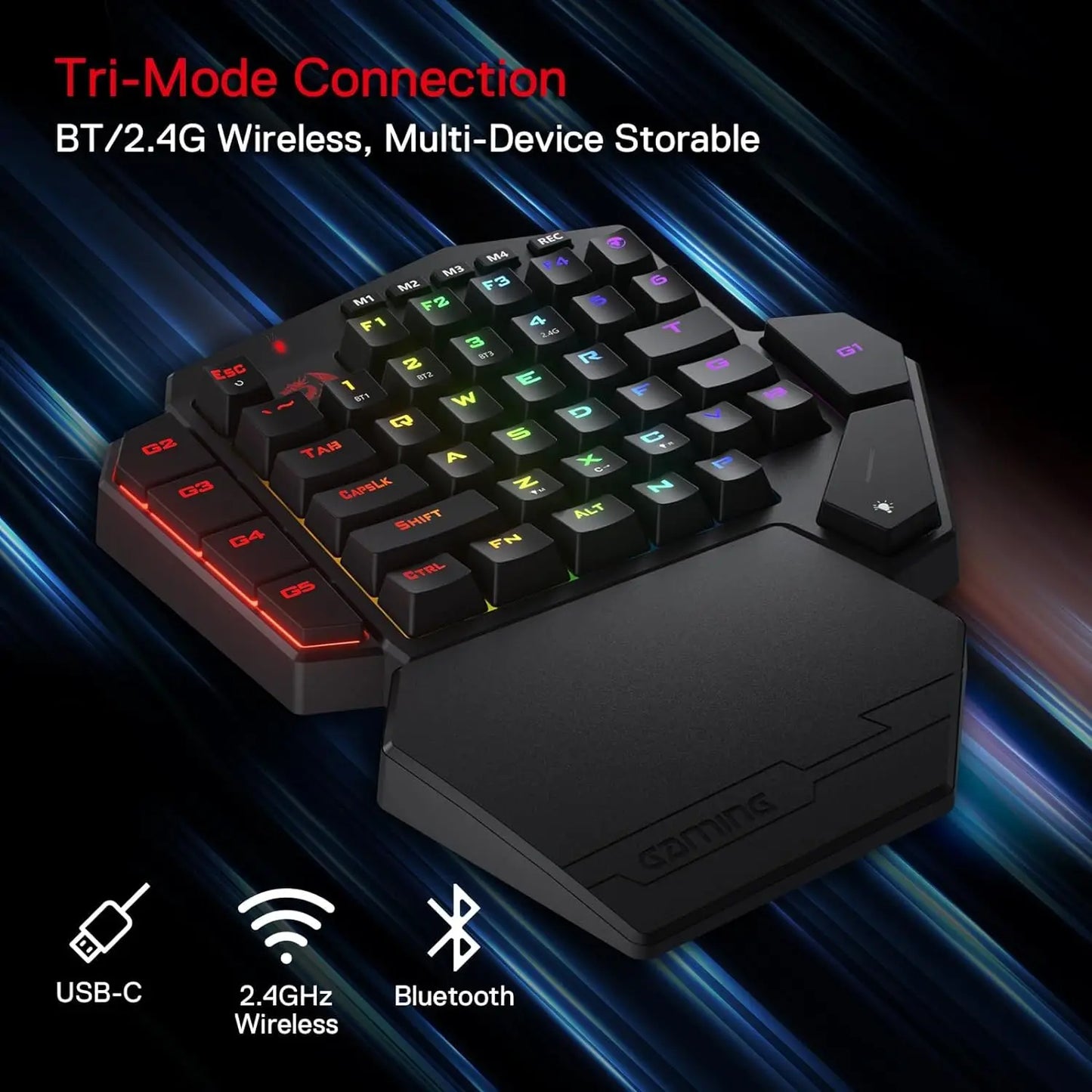 Redragon K585 PRO Wireless One-Handed Mechanical Keyboard