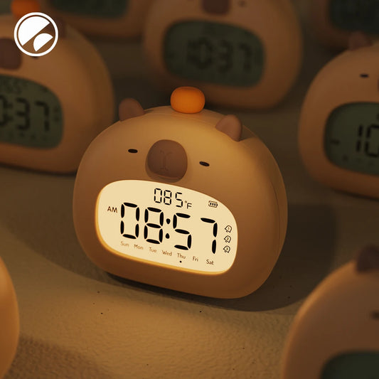 Cute Capybara Digital Clock